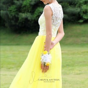 Yellow prom dress